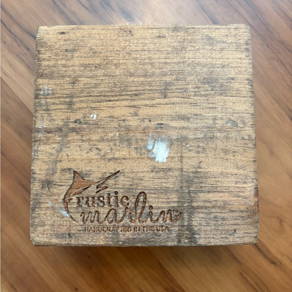 Rustic Marlin Ocean Decor Block - Picture 5 of 6
